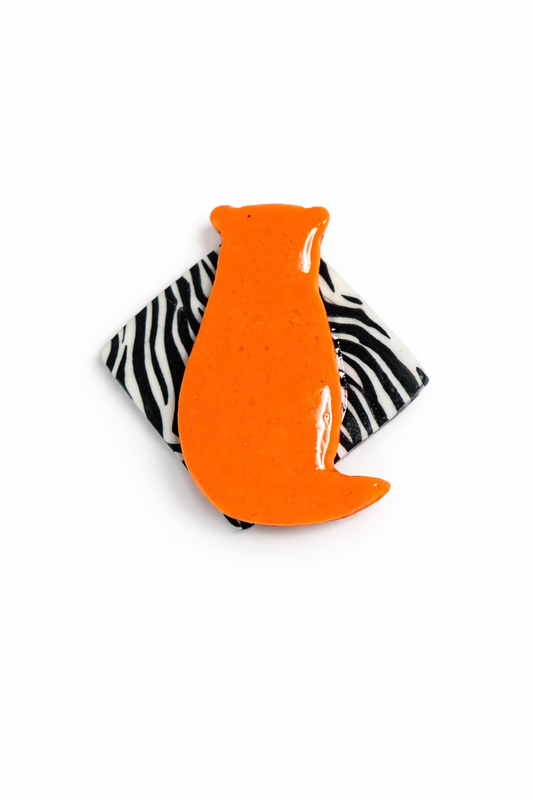 Broche Glenn néon - modèle unique