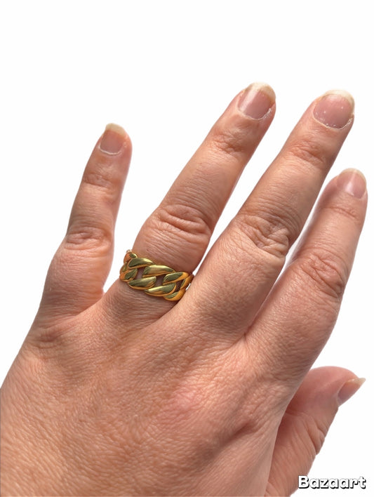Bague maille - Aimons-nous vivants